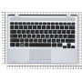 Клавиатура для ноутбука Samsung NP300U1A NP305U1A 300U1A 305U1A черная топ-панель серебристая