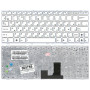 Клавиатура для ноутбука Asus EEE PC 1005HA 1008HA 1001HA 1001px белая с рамкой