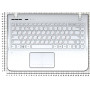 Клавиатура для ноутбука Samsung SF310 топ-панель белая