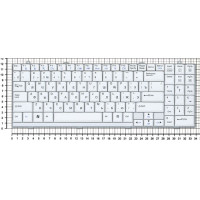 Клавиатура для ноутбука LG Xnote P510 белая