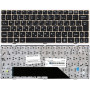 Клавиатура для ноутбука MSI U160 L1350 U135 черная рамка бронзовая