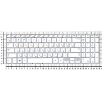 Клавиатура для ноутбука Samsung 370R4E 370R4E-S01 370R5E 15.6" белая