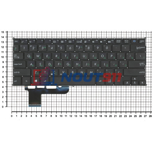 Клавиатура для ноутбука ASUS S200 S201E X201 X201E черная