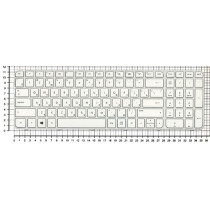 Клавиатура для ноутбука HP G6-2000 белая с белой рамкой
