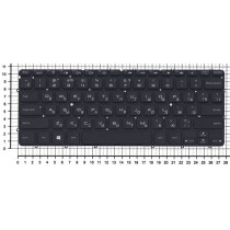 Клавиатура для ноутбука Dell XPS 13 (xps13) черная с подсветкой