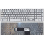 Клавиатура для ноутбука Sony FIT 15 SVF15 серебристая с подсветкой