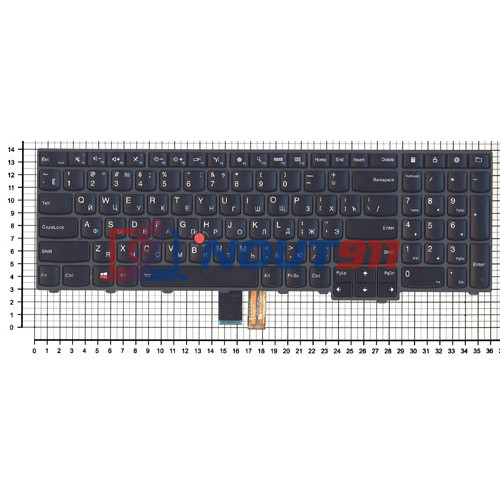 Клавиатура для ноутбука Lenovo ThinkPad Edge E545 черная с подсветкой