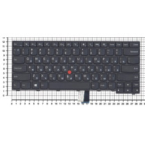 Клавиатура для ноутбука Lenovo ThinkPad T440 T440P T440S черная