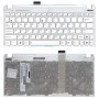 Клавиатура для ноутбука Asus Eee 1015 x101 белая с белой рамкой
