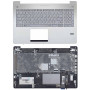 Клавиатура для ноутбука ASUS N550 серебристая топ-панель