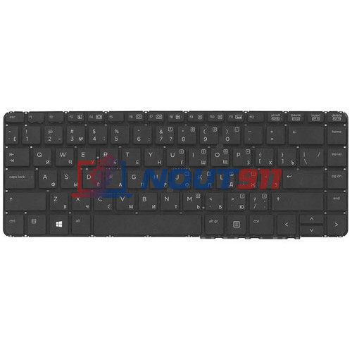 Клавиатура для ноутбука HP 640 G1 черная с подсветкой