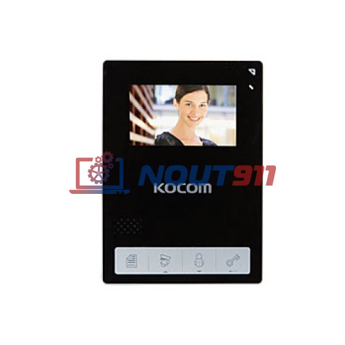 Видеодомофон Kocom KCV-434SD черный