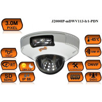 Купольная IP Камера видеонаблюдения J2000IP-mDWV113-Ir1-PDN