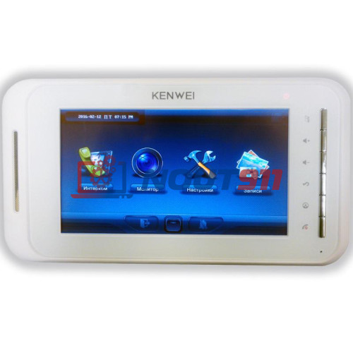 Видеодомофон Kenwei KW-E707N белый (IP System)