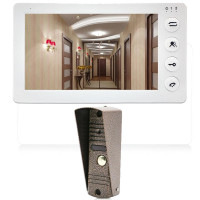 Комплект видеодомофона с вызывной панелью J2000 7"-3 (бел/медь)