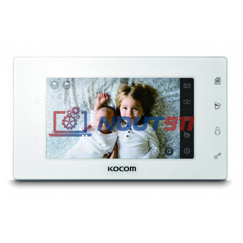 Видеодомофон Kocom KCV-544SD AHD белый