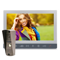 Комплект видеодомофона с вызывной панелью J2000 10"-1 (белый/медь)