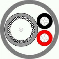 Кабель для HD камер видеонаблюдения САТРО КВК 2В 2х0,5 12V внутренний (режем кратно 10 м.)
