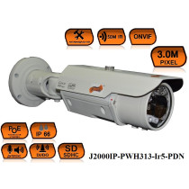Цилиндрическая IP Камера видеонаблюдения J2000IP-PWH313-Ir5-PDN