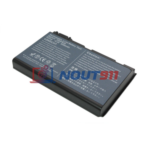 Аккумулятор (Батарея) для ноутбука Acer Extensa 5200 5600 TM 5300 5700 14.4V 4400mAh REPLACEMENT черная