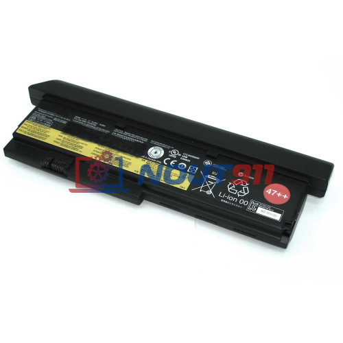 Аккумулятор (Батарея) для ноутбука 42T4647 для ноутбука Lenovo ThinkPad X200 11.1V 8400mAh чёрный ORG