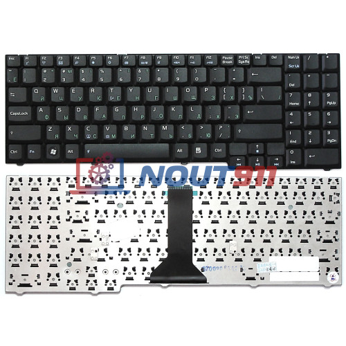 Клавиатура для ноутбука ASUS F7Kr F7L F7Se F7Sr F7Z M51Se M51S X56 черная