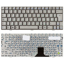 Клавиатура для ноутбука Asus U1 U1F U1E серебристая