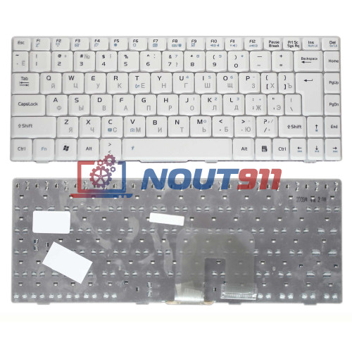 Клавиатура для ноутбука Asus U3 F9 F6 F6A F6E F6H F6S F6V F6Ve белая