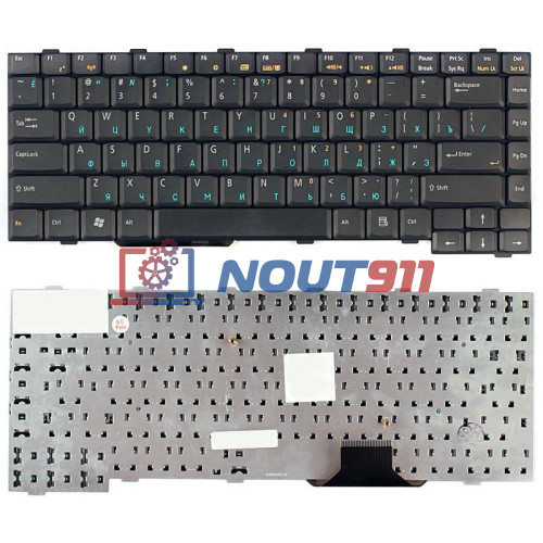 Клавиатура для ноутбука Asus W1 W1Ga W1Gc W1J W1Ja W1Jb W1Jc W1N W1Na W1V W1000 черная