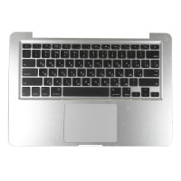 Клавиатура для ноутбука MacBook A1278 топ-панель серебристая