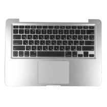 Клавиатура для ноутбука MacBook A1278 топ-панель серебристая