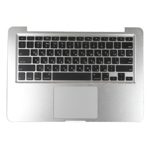 Клавиатура для ноутбука MacBook A1278 топ-панель серебристая