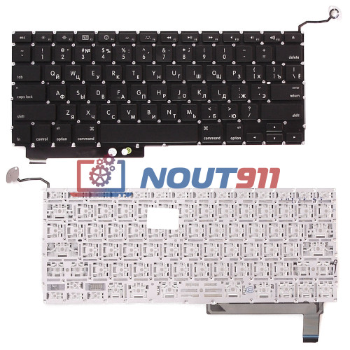 Клавиатура для ноутбука Apple A1286 с SD плоский ENTER