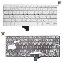 Клавиатура для ноутбука Apple A1342 белая 13,3" плоский Enter