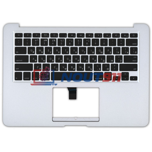 Клавиатура для ноутбука MacBook A1369 2010+ черная без подсветки плоский ENTER топ-панель