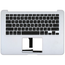 Клавиатура для ноутбука MacBook A1369 2011+ черная с подсветкой плоский ENTER топ-панель