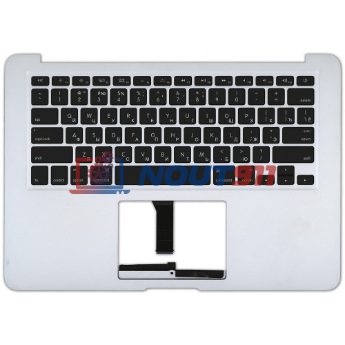 Клавиатура для ноутбука MacBook A1369 2011+ черная с подсветкой плоский ENTER топ-панель