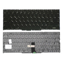 Клавиатура для ноутбука Apple A1370 2010+ черная плоский ENTER без подсветки