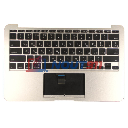 Клавиатура для ноутбука MacBook A1370 2011+ черная с подсветкой плоский ENTER топ-панель