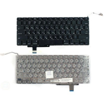 Клавиатура для ноутбука Apple Macbook A1297 черная, плоский Enter