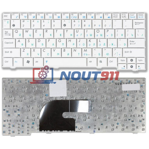 Клавиатура для ноутбука Asus Eee PC MK90H белая