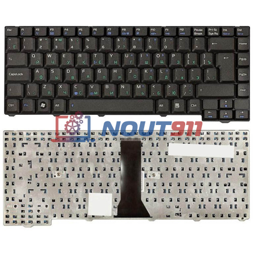 Клавиатура для ноутбука Asus F2 F3 Z53 24pin черная