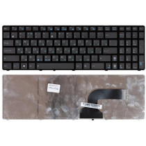 Клавиатура для ноутбука Asus K52 K53 G73 A52 G60 черная с черной рамкой