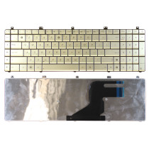 Клавиатура для ноутбука Asus N55 N55S N75 N75S серебристая