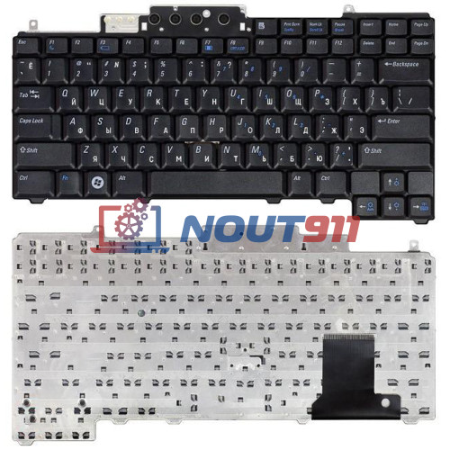 Клавиатура для ноутбука Dell Latitude D531 черная без указателя