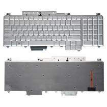 Клавиатура для ноутбука Dell Inspiron 1700 1710 1720 1721 серебристая с подсветкой
