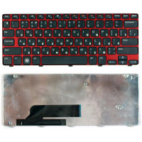Клавиатура для ноутбука Dell Inspiron M101Z M102Z 1120 1122 черная с красной рамкой