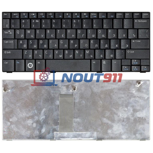 Клавиатура для ноутбука Dell Inspiron mini 10v 1010 1011 черная