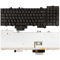 Клавиатура для ноутбука Dell Precision M6400 M6500 с указателем (point stick) с подсветкой