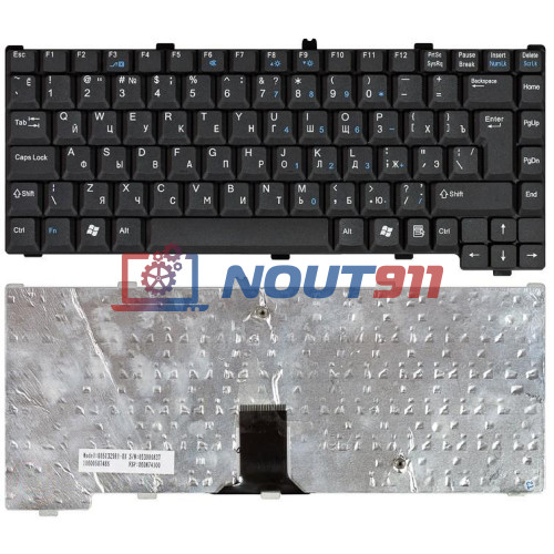 Клавиатура для ноутбука Fujitsu-Siemens Amilo M7440 M7440G M6100 черная